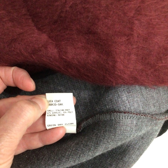 Maria Stanley Luca sweater coat burgundy  S/XS - Picture 6 of 6